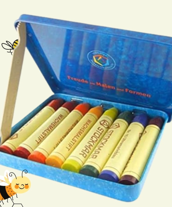 But-sap-mau-Stockmar-Bees-Wax-trong-hop-thiec-8-cay-but-sap-mau
